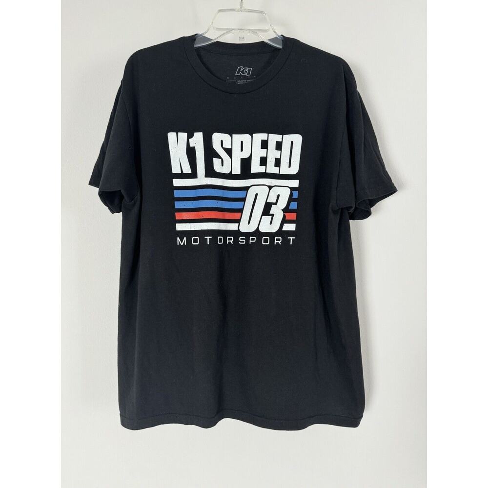 K1 Speed Motorsport 03 Racing T-Shirt Black Short Sleeve USA L